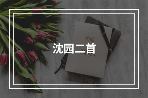 沈园二首