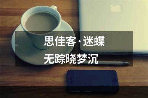 思佳客·迷蝶无踪晓梦沉