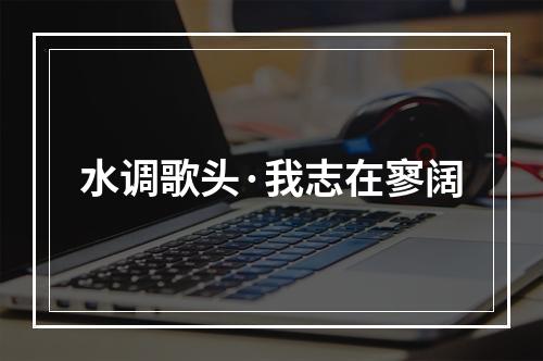 水调歌头·我志在寥阔
