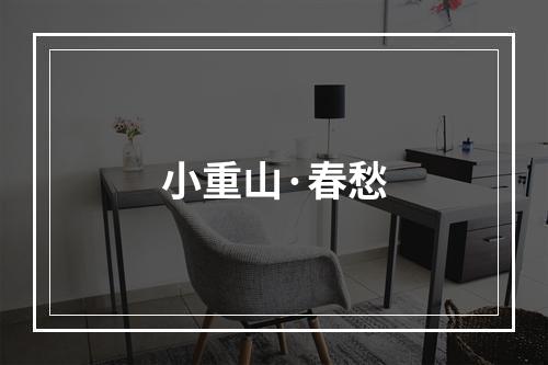 小重山·春愁