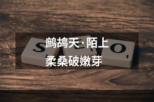 鹧鸪天·陌上柔桑破嫩芽