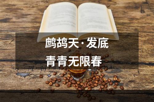 鹧鸪天·发底青青无限春