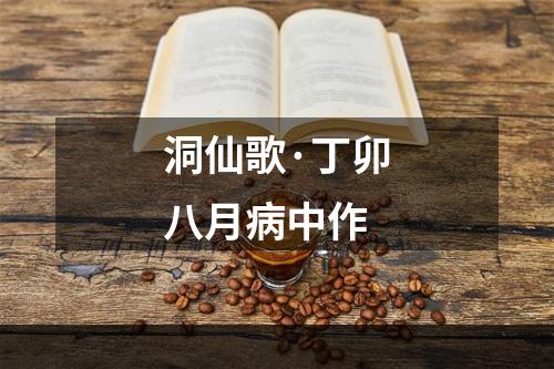 洞仙歌·丁卯八月病中作