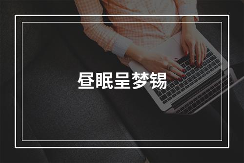 昼眠呈梦锡