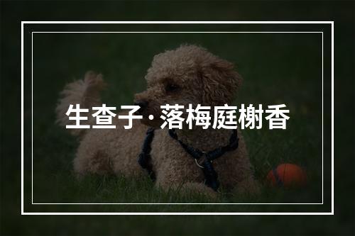 生查子·落梅庭榭香