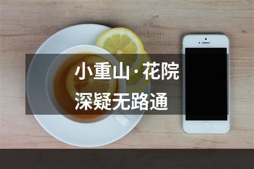 小重山·花院深疑无路通