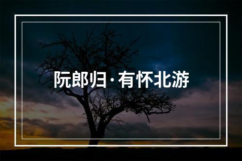 阮郎归·有怀北游
