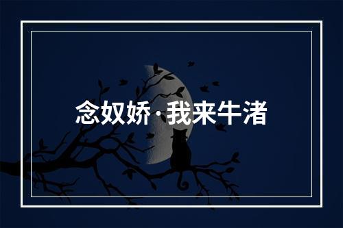 念奴娇·我来牛渚