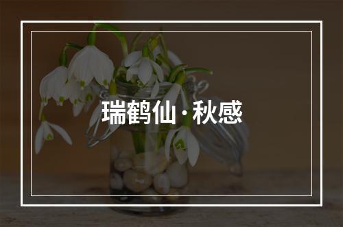 瑞鹤仙·秋感