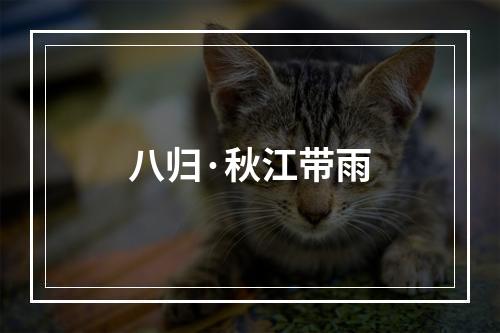 八归·秋江带雨