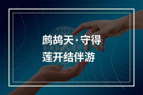 鹧鸪天·守得莲开结伴游