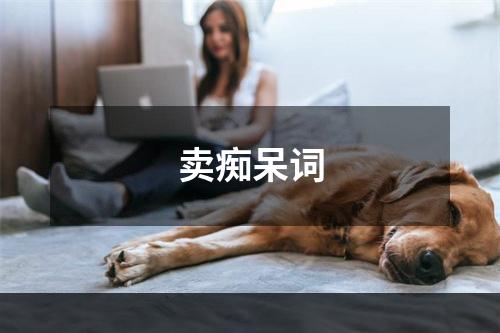 卖痴呆词