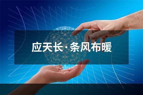 应天长·条风布暖