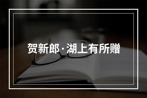 贺新郎·湖上有所赠