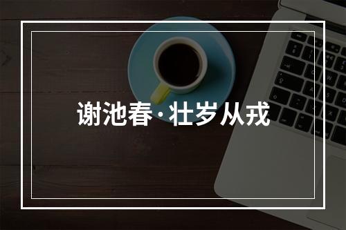 谢池春·壮岁从戎