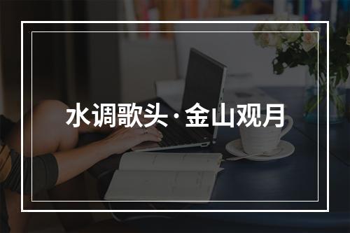 水调歌头·金山观月