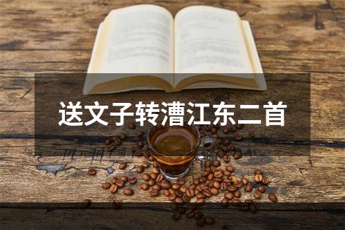 送文子转漕江东二首