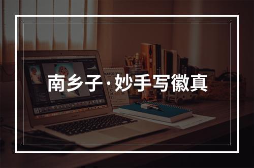 南乡子·妙手写徽真