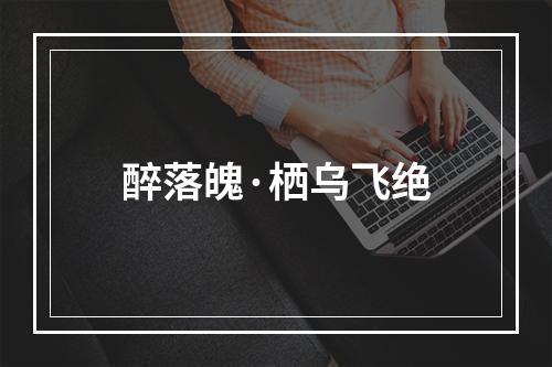 醉落魄·栖乌飞绝
