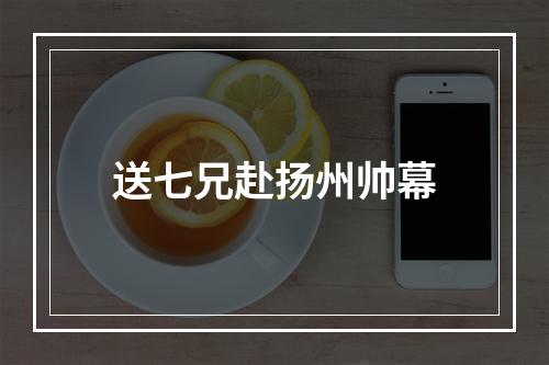 送七兄赴扬州帅幕