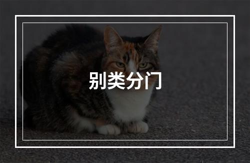 别类分门