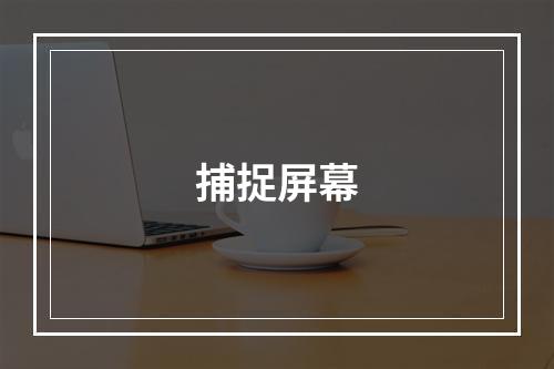 捕捉屏幕