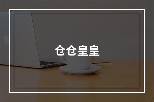仓仓皇皇