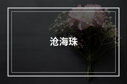 沧海珠