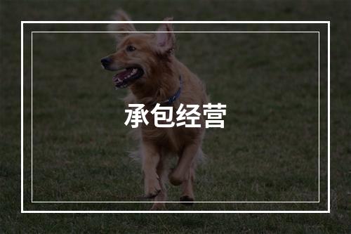 承包经营