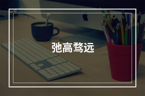 弛高骛远