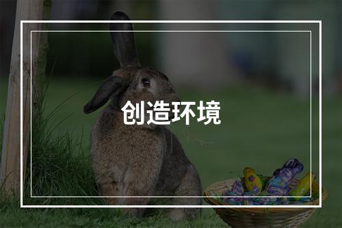 创造环境