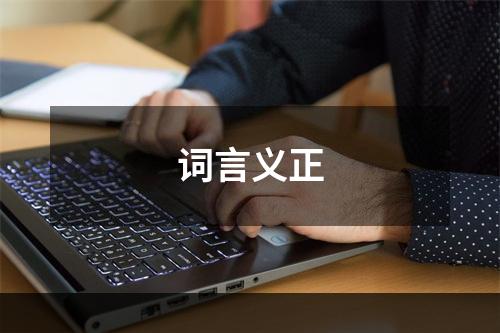词言义正