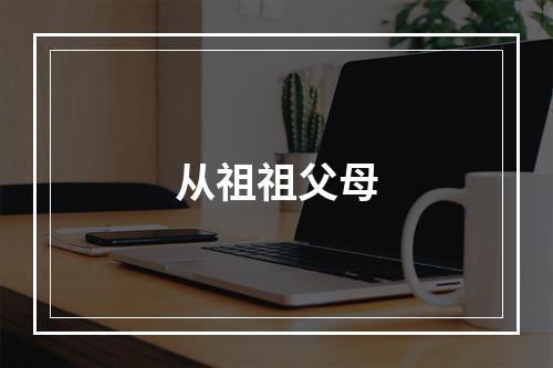从祖祖父母