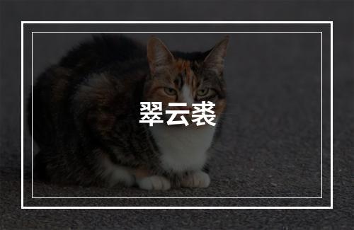 翠云裘
