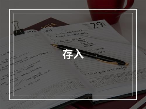 存入