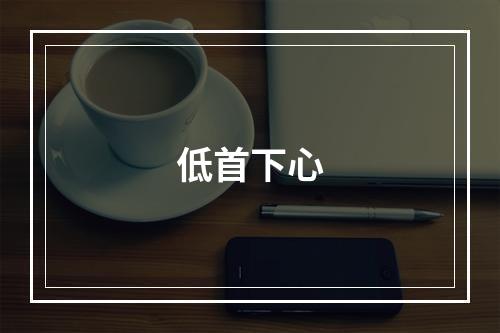 低首下心