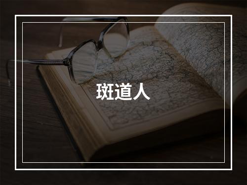 斑道人