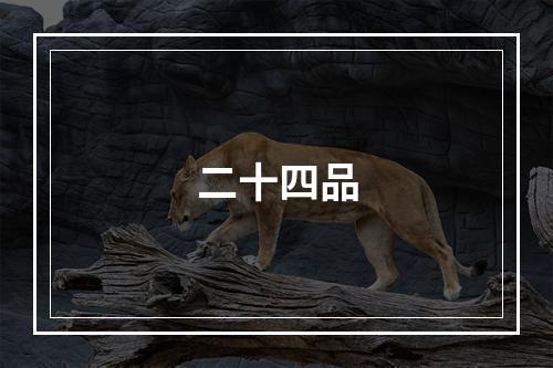 二十四品