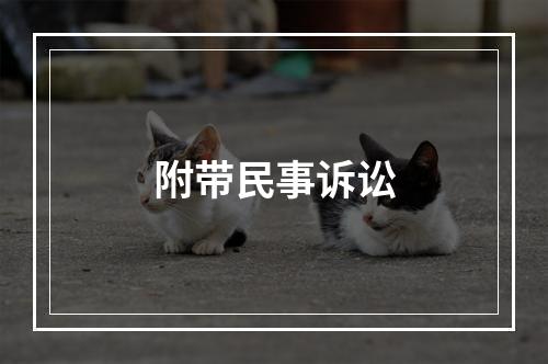 附带民事诉讼