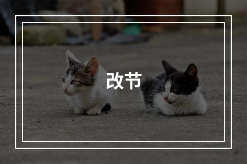 改节