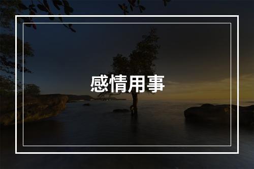 感情用事