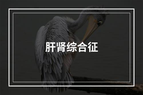 肝肾综合征