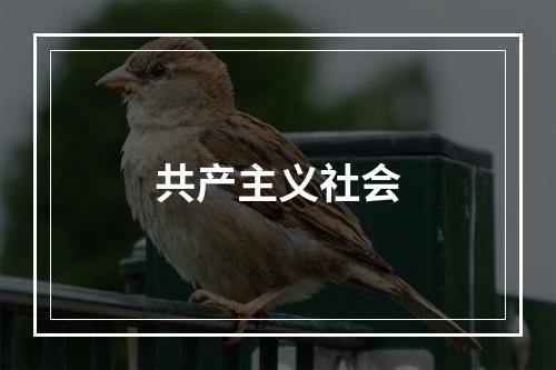 共产主义社会