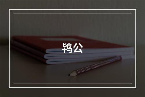 鸨公