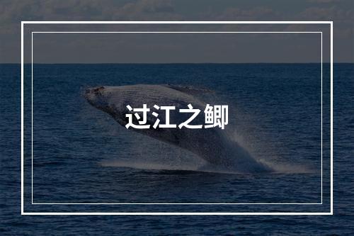 过江之鲫