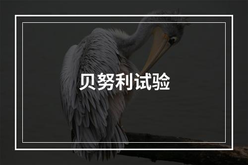 贝努利试验