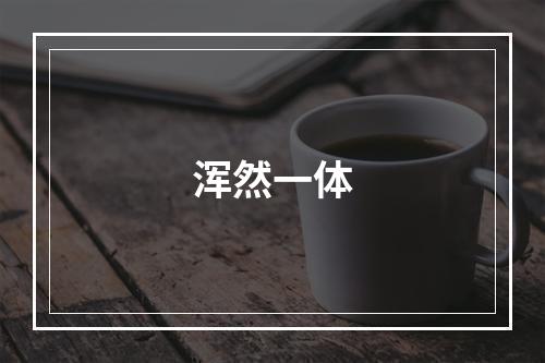 浑然一体